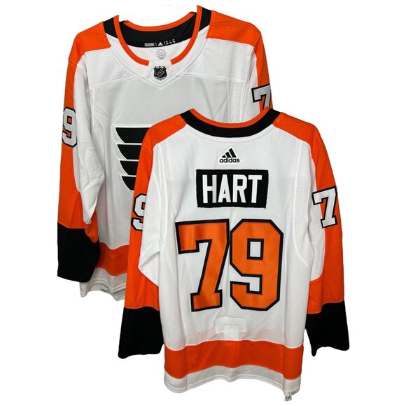 Adidas NHL Philadelphia Flyers Carter Hart #79 Hockey Jersey Mens Size 54 - Picture 2 of 16